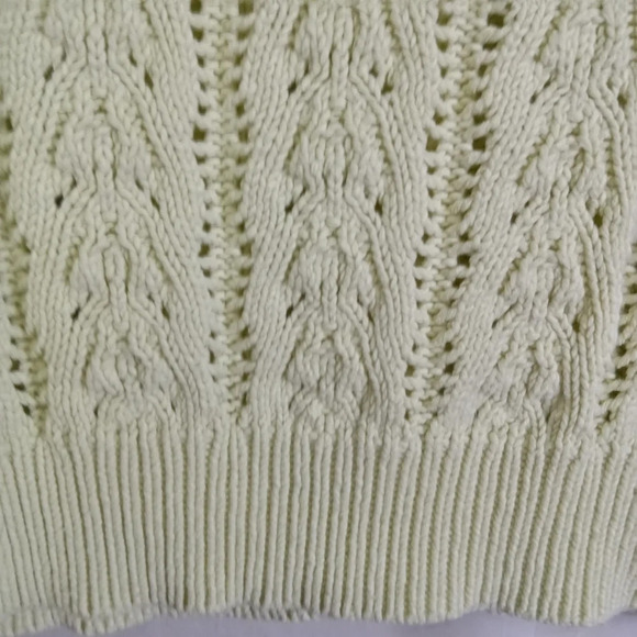 Nautica Jeans Company Cardigan Sweater Light Green Large VTG - Picture 7 of 8